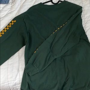 Green long sleeve vans men’s shirt